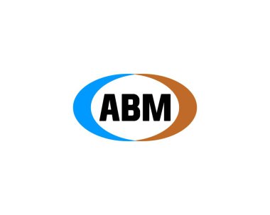ABM logo tasarım vektör şablonu. ABM