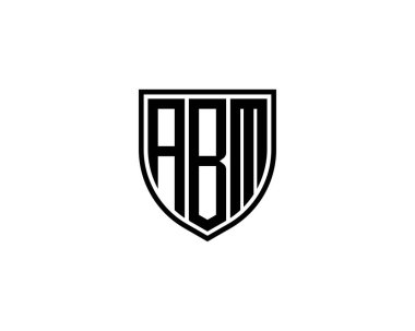 ABM logo tasarım vektör şablonu. ABM