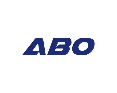 ABO logo tasarım vektör şablonu. ABO