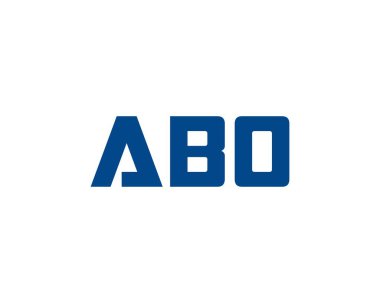 ABO logo tasarım vektör şablonu. ABO