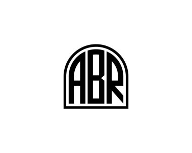 ABR logo tasarım vektör şablonu. ABR