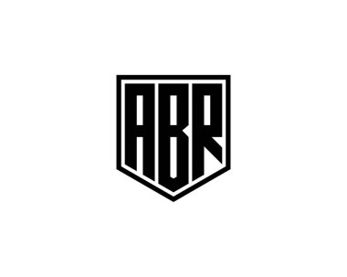 ABR logo tasarım vektör şablonu. ABR