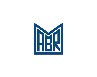 ABR logo tasarım vektör şablonu. ABR