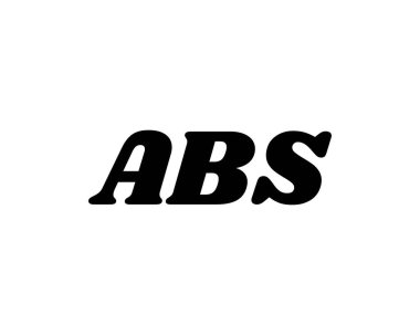 ABS logo tasarım vektör şablonu. ABS