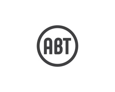 ABT Logo tasarım vektör şablonu. ABT