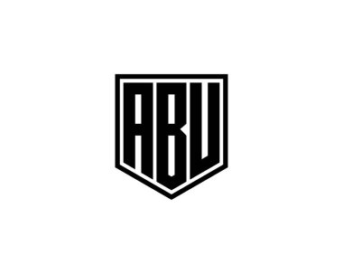 ABU logo tasarım vektör şablonu. ABU