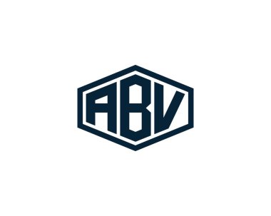 ABV logo tasarım vektör şablonu. ABV