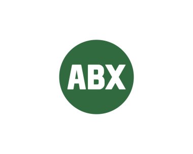 ABX logo tasarım vektör şablonu. ABX