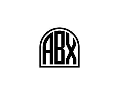 ABX logo tasarım vektör şablonu. ABX