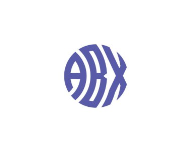ABX logo tasarım vektör şablonu. ABX