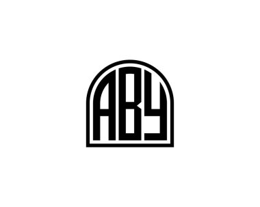 ABY logo tasarım vektör şablonu. ABY