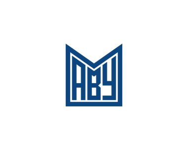ABY logo tasarım vektör şablonu. ABY