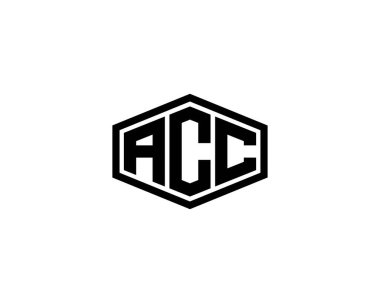 ACC Logo tasarım vektör şablonu. ACC