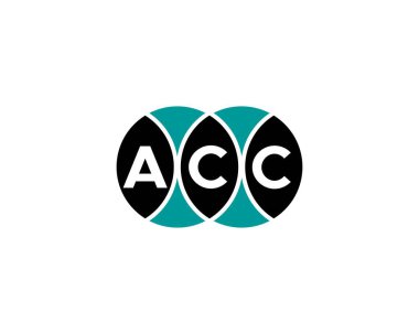 ACC Logo tasarım vektör şablonu. ACC