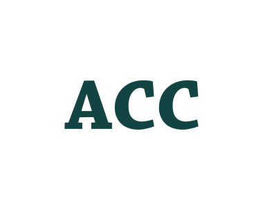 ACC Logo tasarım vektör şablonu. ACC