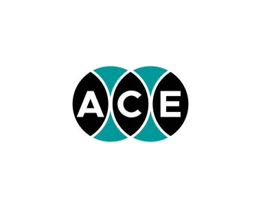ACE logo tasarım vektör şablonu. ACE