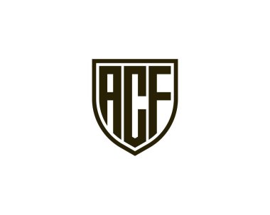 ACF Logo tasarım vektör şablonu. ACF