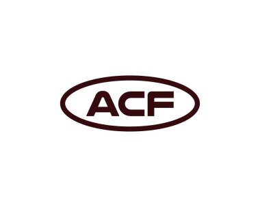 ACF Logo tasarım vektör şablonu. ACF