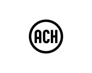 ACH logo tasarım vektör şablonu. ACH