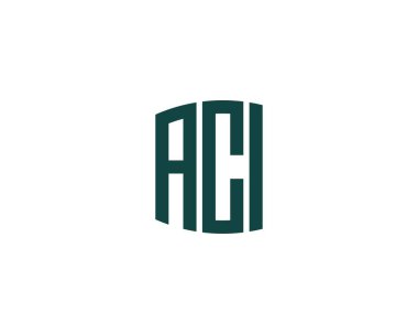 ACI logo tasarım vektör şablonu. ACI
