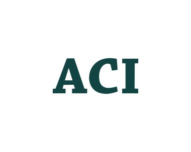 ACI logo tasarım vektör şablonu. ACI