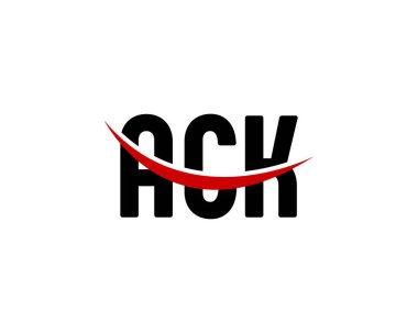ACK logo tasarım vektör şablonu. ACK