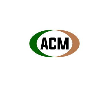 ACM logo tasarım vektör şablonu. ACM