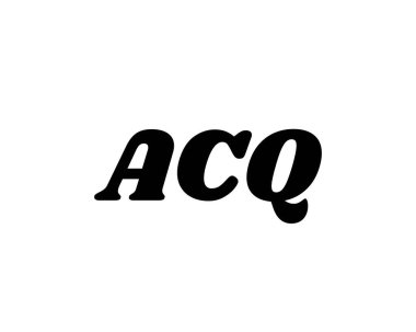 ACQ logo tasarım vektör şablonu. ACQ