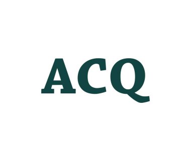 ACQ logo tasarım vektör şablonu. ACQ