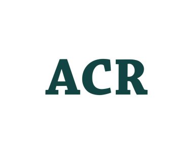 ACR logo tasarım vektör şablonu. ACR