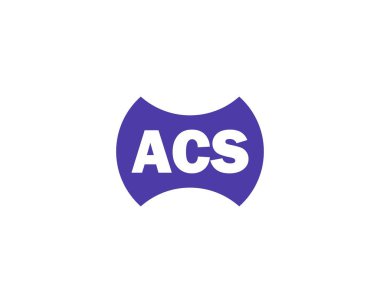 ACS logo tasarım vektör şablonu. ACS