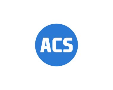 ACS logo tasarım vektör şablonu. ACS