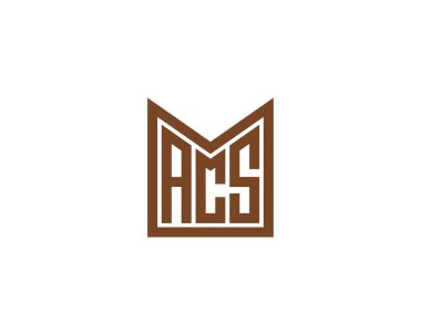 ACS logo tasarım vektör şablonu. ACS