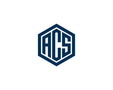 ACS logo tasarım vektör şablonu. ACS