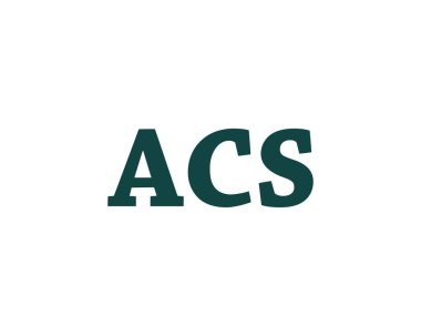 ACS logo tasarım vektör şablonu. ACS