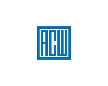 ACW logo tasarım vektör şablonu. ACW