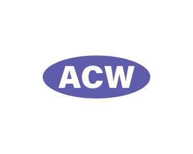 ACW logo tasarım vektör şablonu. ACW