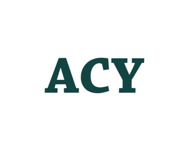 ACY logo tasarım vektör şablonu. ACY