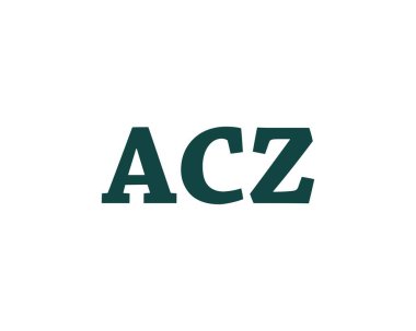 ACZ logo tasarım vektör şablonu. ACZ