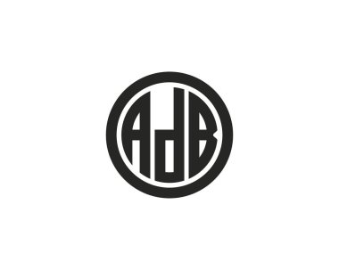 ADB logo tasarım vektör şablonu. ADB