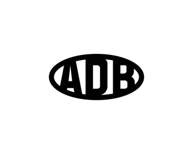 ADB logo tasarım vektör şablonu. ADB