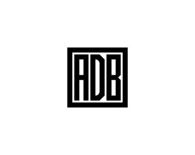 ADB logo tasarım vektör şablonu. ADB