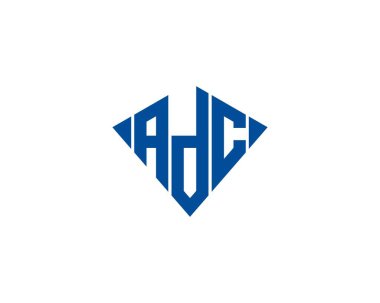 ADC logo tasarım vektör şablonu. ADC