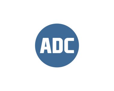 ADC logo tasarım vektör şablonu. ADC