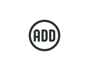 ADD logo tasarım vektör şablonu. Dikkat.