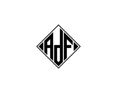 ADF Logo design vector template. ADF clipart