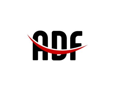 ADF Logo tasarım vektör şablonu. ADF