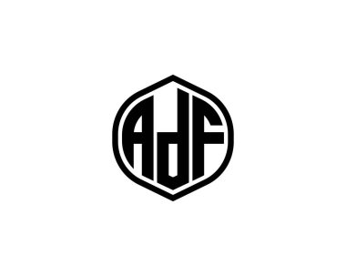 ADF Logo design vector template. ADF clipart