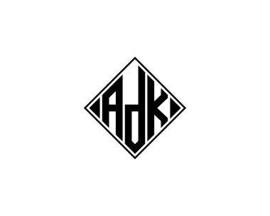 ADK logo tasarım vektör şablonu. ADK