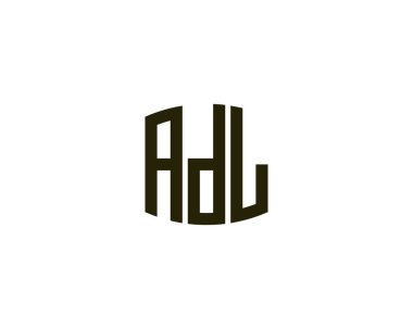 ADL logo tasarım vektör şablonu. ADL